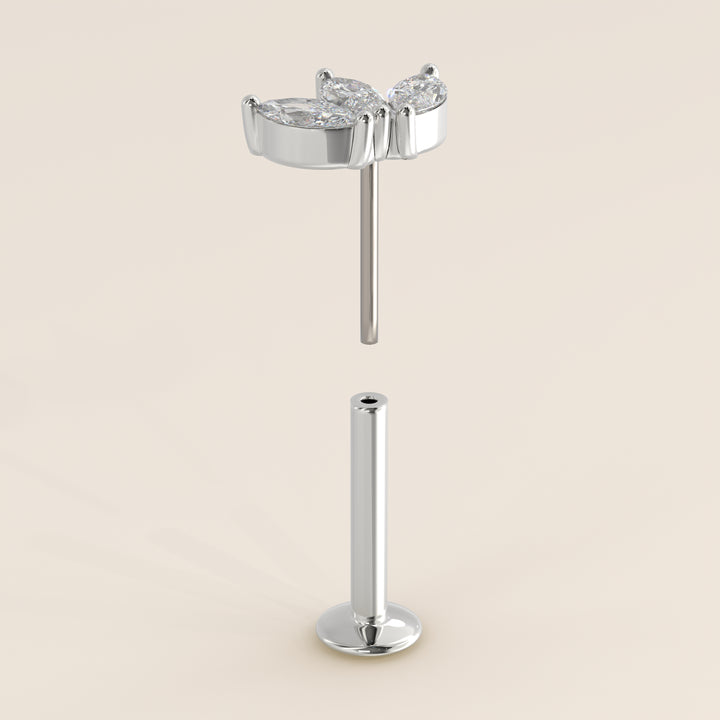 Éclat Trio Marquise Lab Grown Diamond Piercing