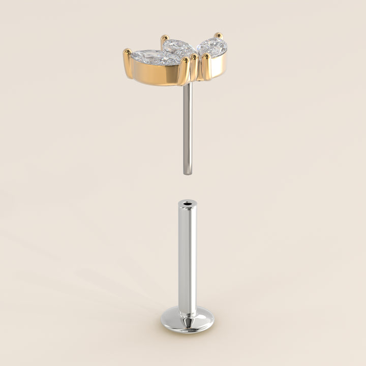 Éclat Trio Marquise Lab Grown Diamond Piercing