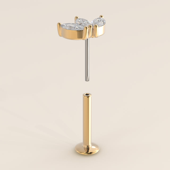 Éclat Trio Marquise Lab Grown Diamond Piercing