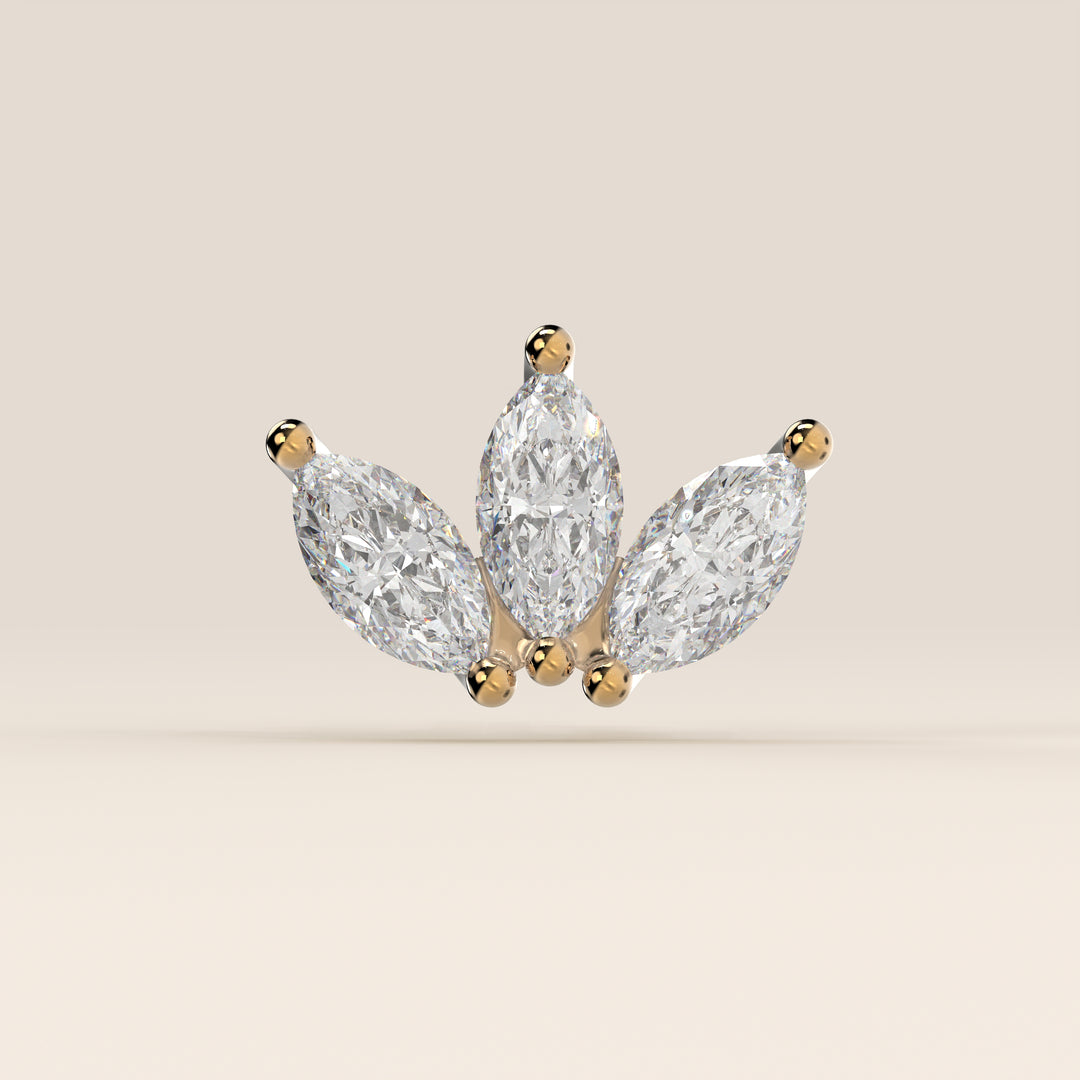 Éclat Trio Marquise Lab Grown Diamond Piercing
