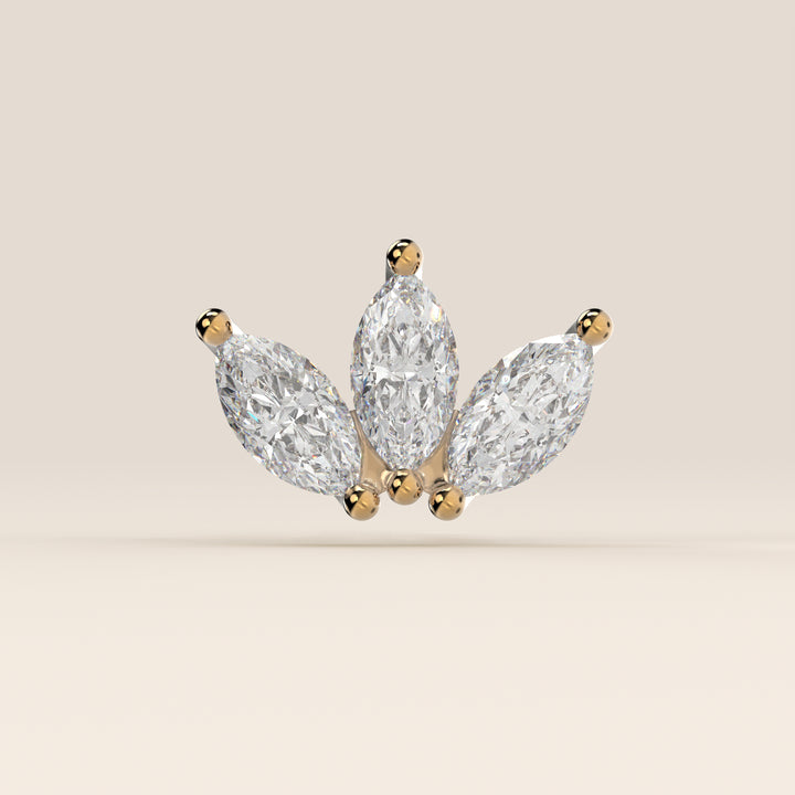 Éclat Trio Marquise Lab Grown Diamond Piercing