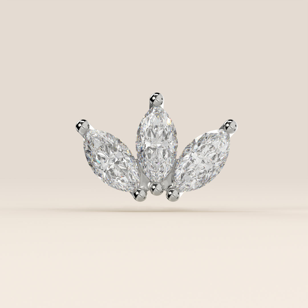 Éclat Trio Marquise Lab Grown Diamond Piercing