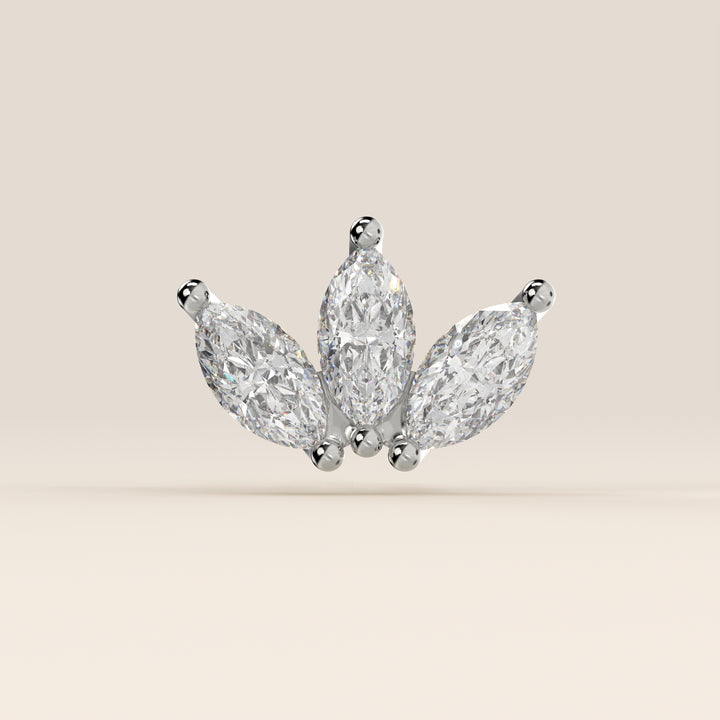 Éclat Trio Marquise Lab Grown Diamond Piercing