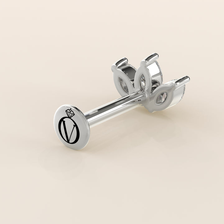 Éclat Trio Marquise Lab Grown Diamond Piercing
