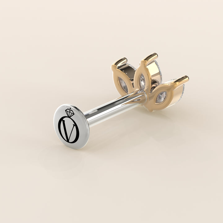 Éclat Trio Marquise Lab Grown Diamond Piercing