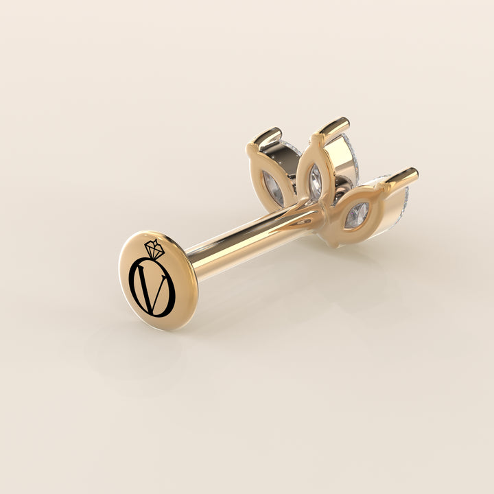 Éclat Trio Marquise Lab Grown Diamond Piercing