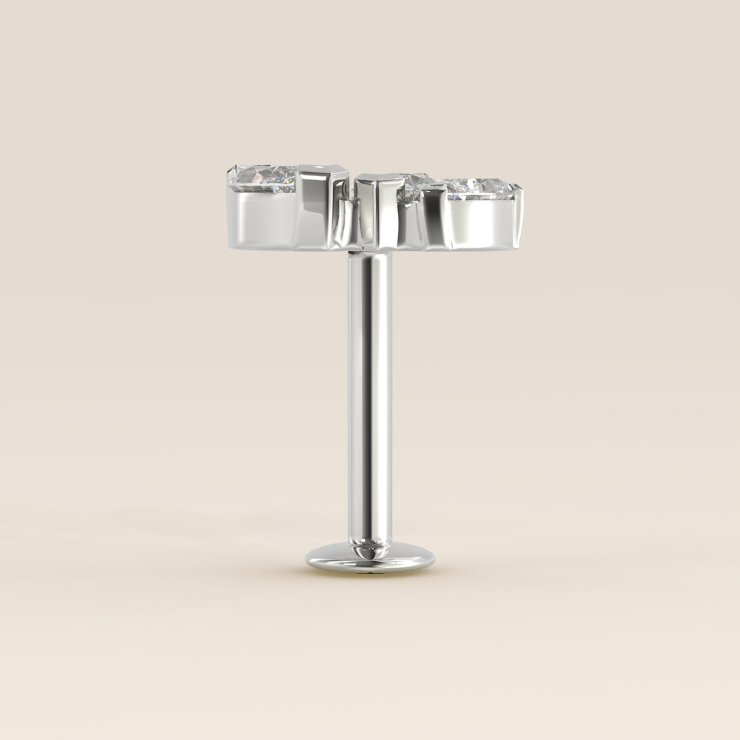 Éclat Graduated Trio Lab Grown Diamond Piercing