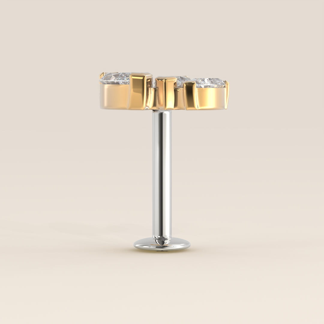 Éclat Graduated Trio Lab Grown Diamond Piercing