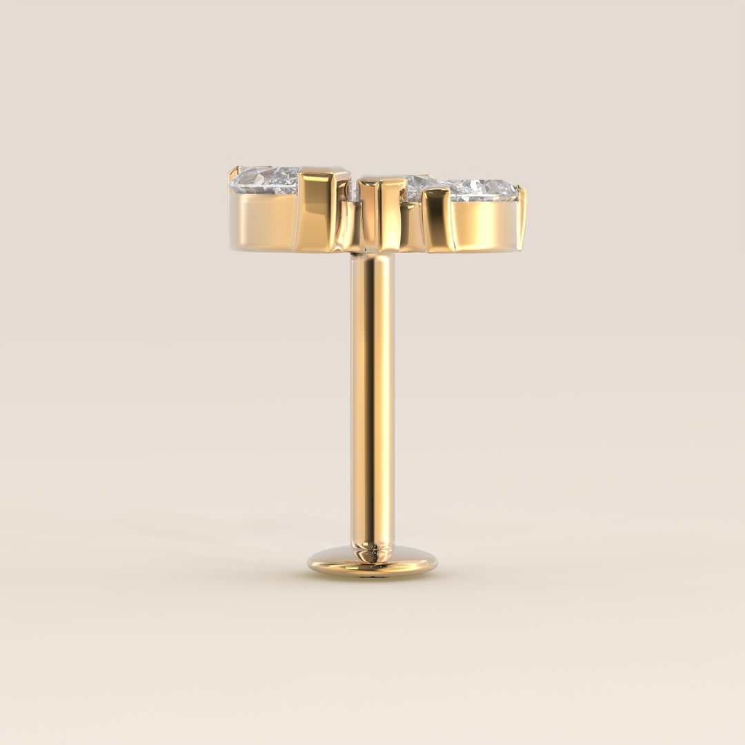 Éclat Graduated Trio Lab Grown Diamond Piercing