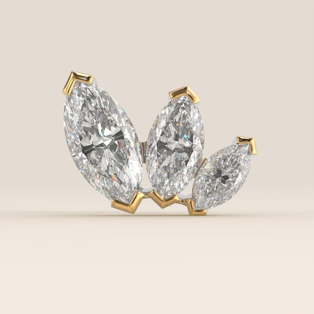 Éclat Graduated Trio Lab Grown Diamond Piercing