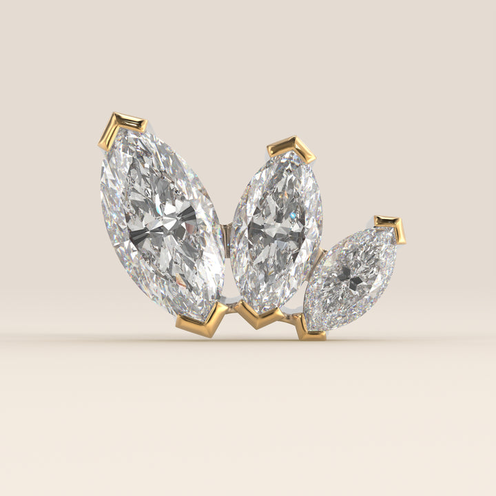 Éclat Graduated Trio Lab Grown Diamond Piercing