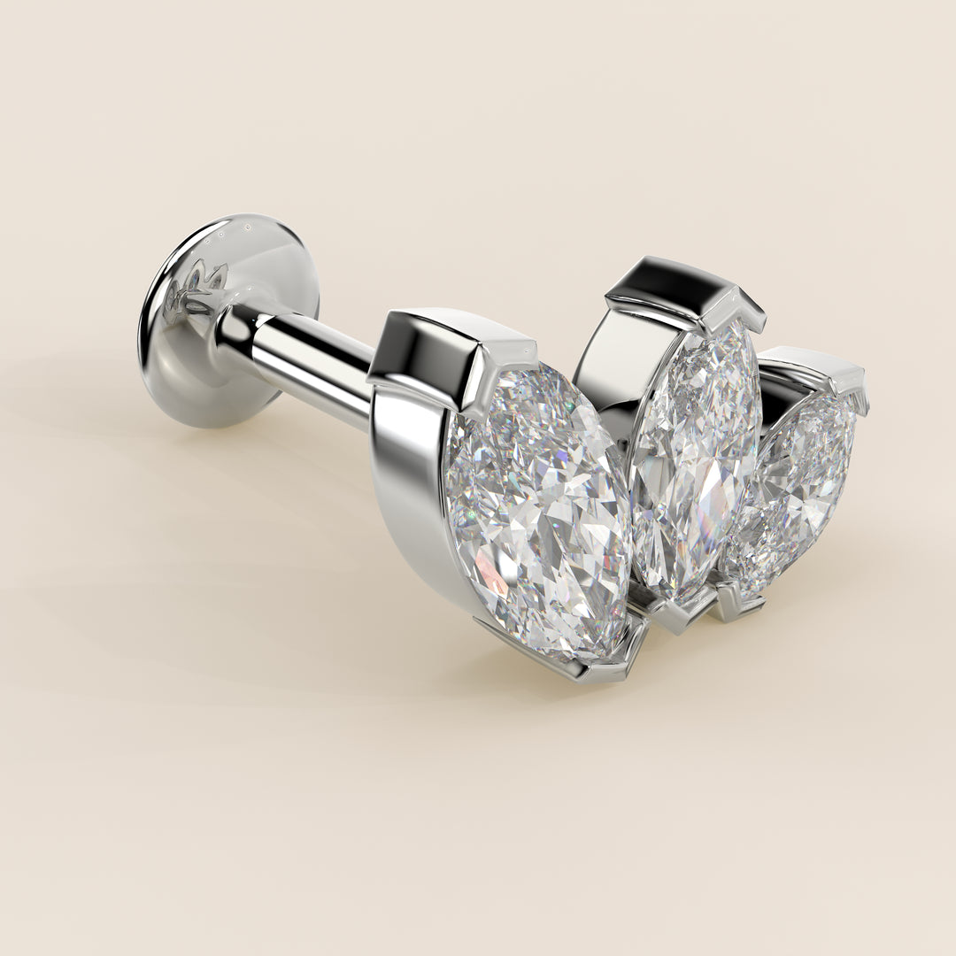 Éclat Graduated Trio Lab Grown Diamond Piercing