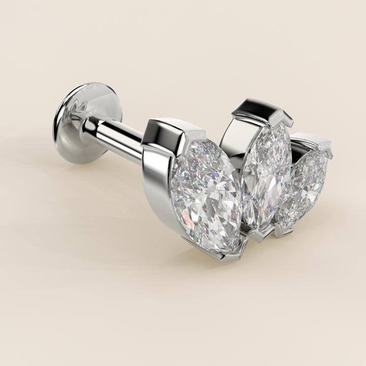 Éclat Graduated Trio Lab Grown Diamond Piercing