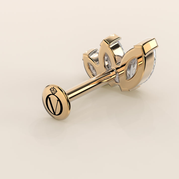 Éclat Graduated Trio Lab Grown Diamond Piercing