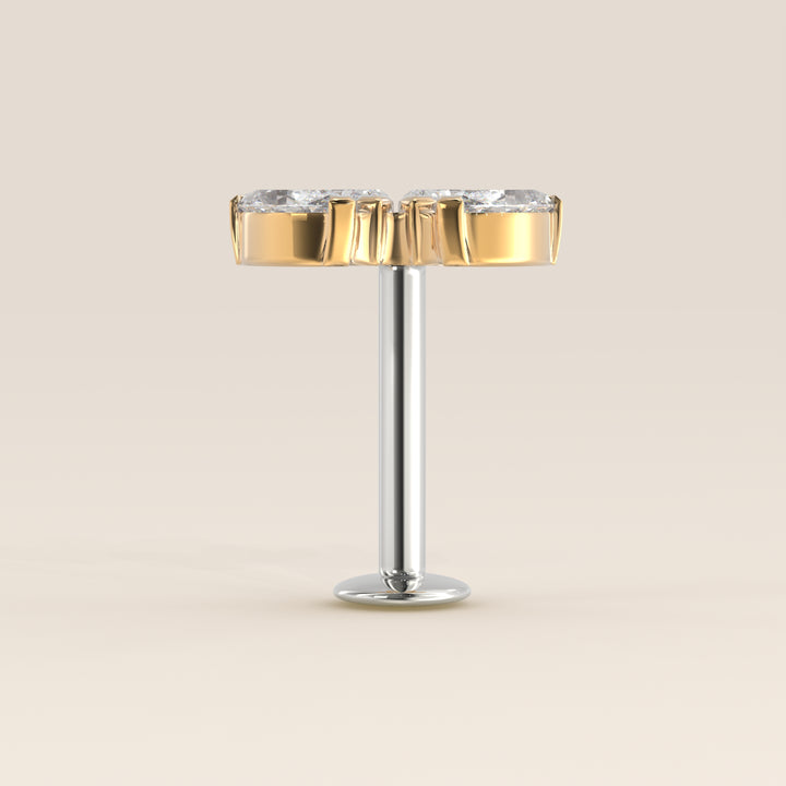 Éclat Quartet Marquise Lab Grown Diamond Piercing
