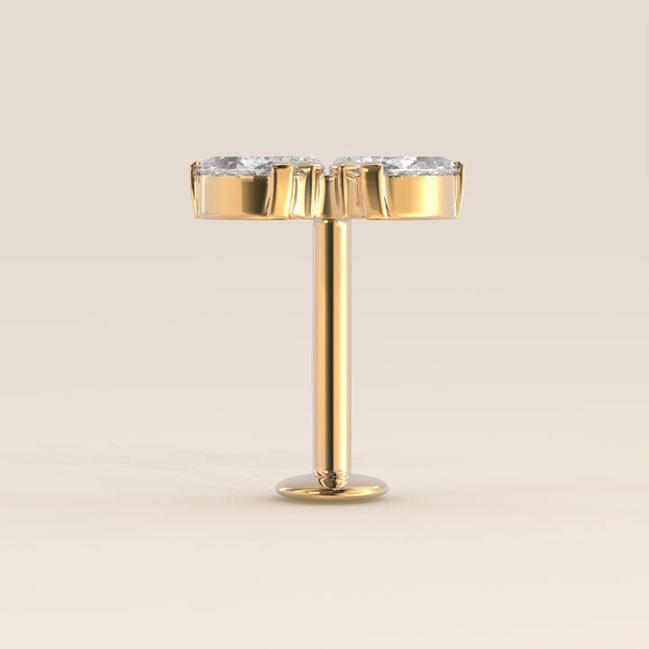 Éclat Quartet Marquise Lab Grown Diamond Piercing