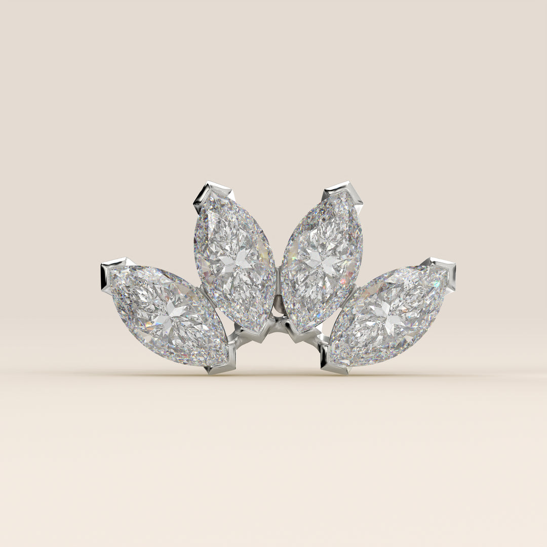 Éclat Quartet Marquise Lab Grown Diamond Piercing