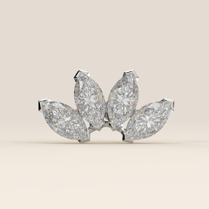 Éclat Quartet Marquise Lab Grown Diamond Piercing