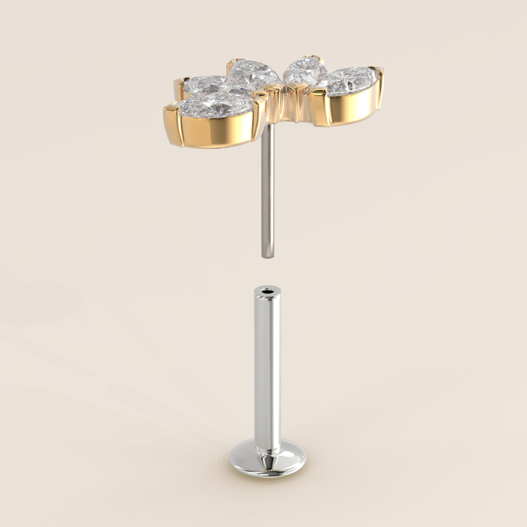 Éclat Quintet Marquise Lab Grown Diamond Piercing