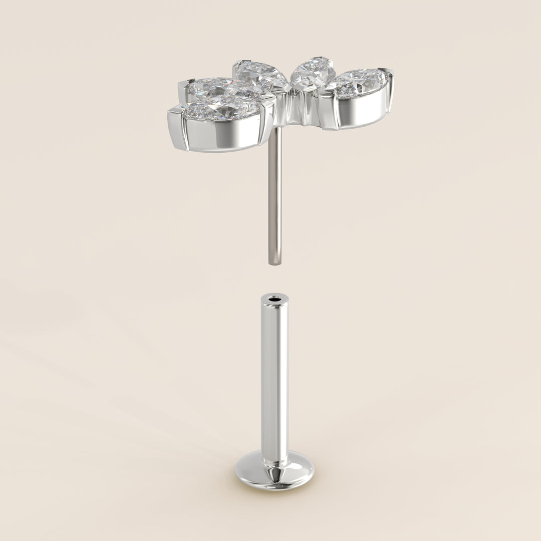 Éclat Quintet Marquise Lab Grown Diamond Piercing