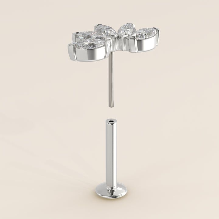 Éclat Quintet Marquise Lab Grown Diamond Piercing