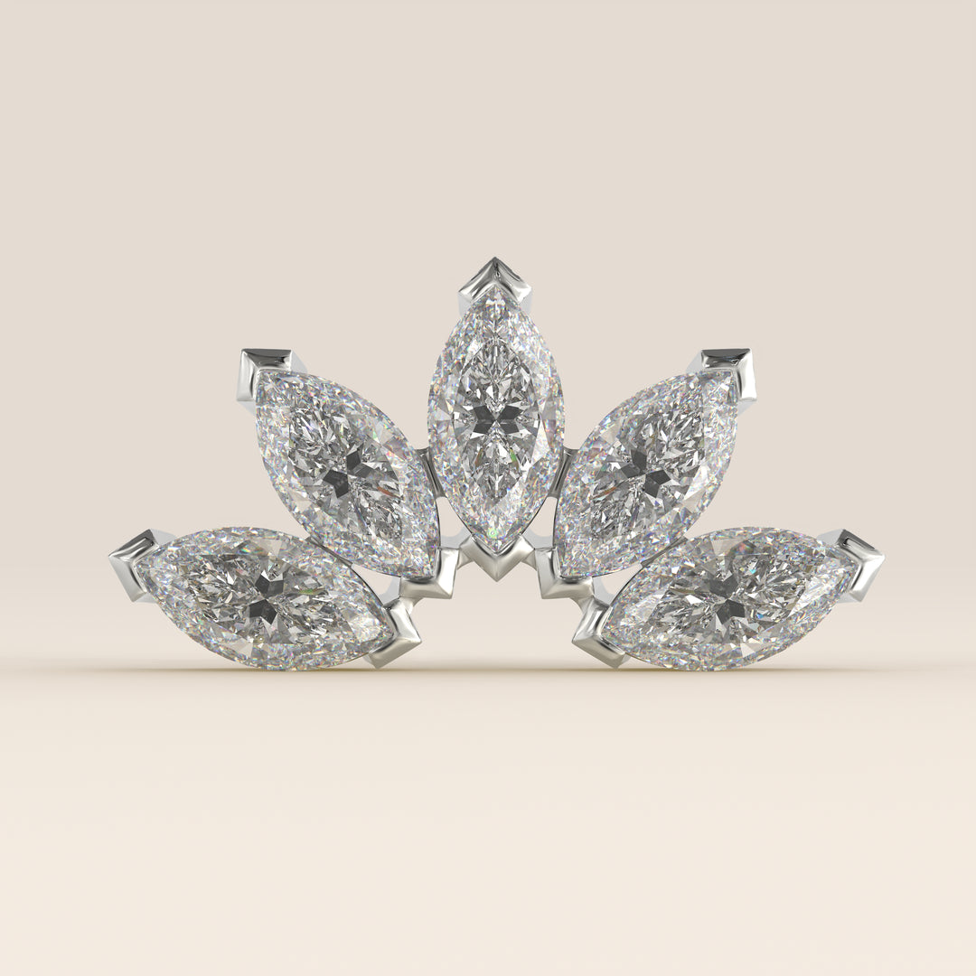 Éclat Quintet Marquise Lab Grown Diamond Piercing