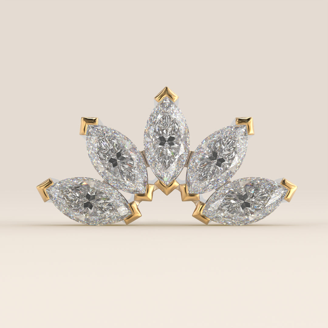 Éclat Quintet Marquise Lab Grown Diamond Piercing