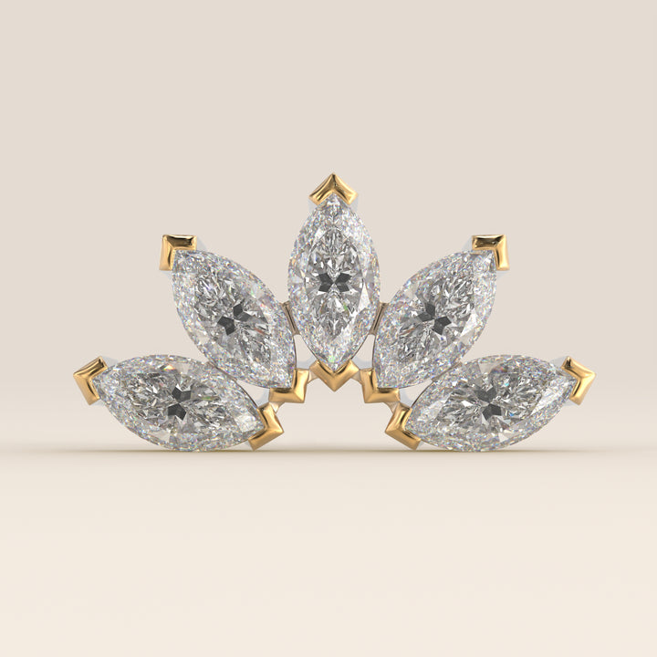 Éclat Quintet Marquise Lab Grown Diamond Piercing