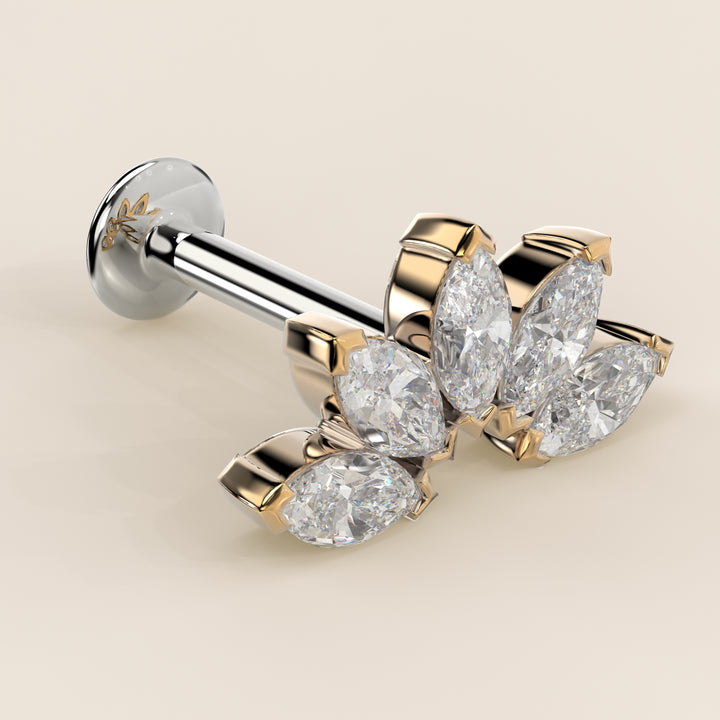 Éclat Quintet Marquise Lab Grown Diamond Piercing