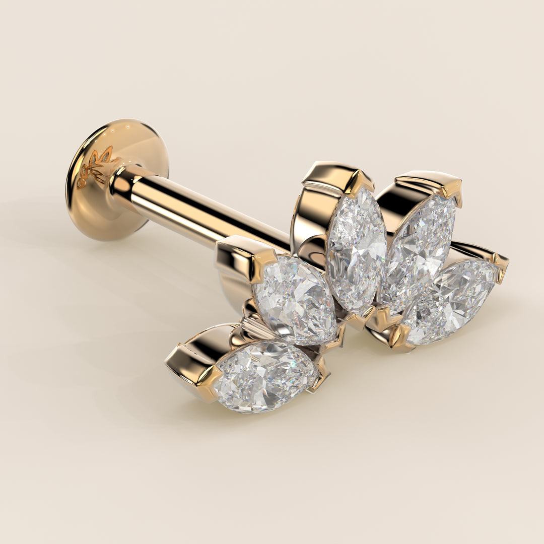 Éclat Quintet Marquise Lab Grown Diamond Piercing