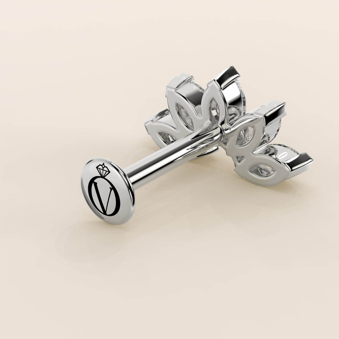 Éclat Quintet Marquise Lab Grown Diamond Piercing