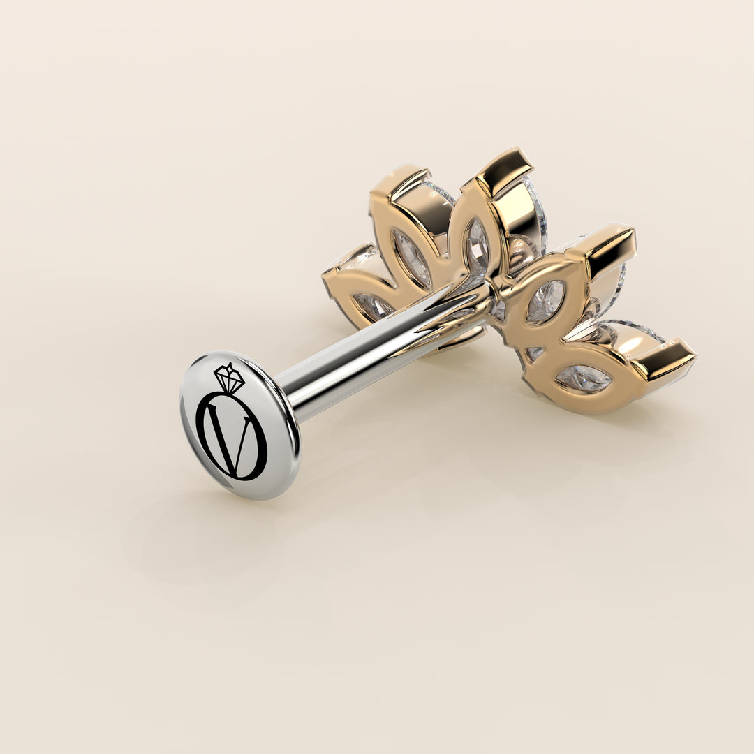 Éclat Quintet Marquise Lab Grown Diamond Piercing