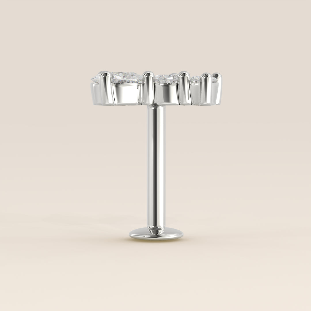 Radiance Graduated Trio Lab Grown Diamond Piercing