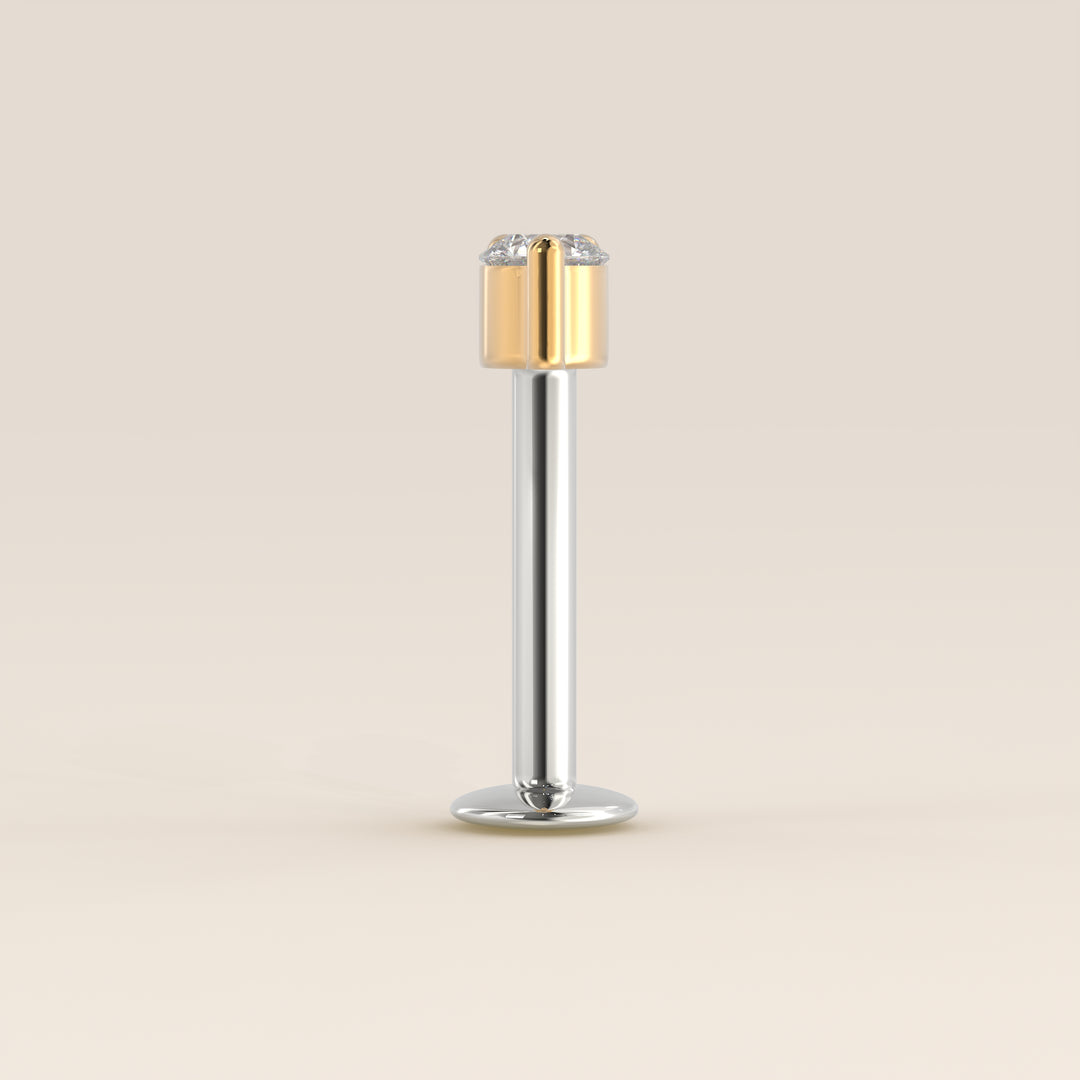 Luminous Triple Lab Grown Diamond Piercing