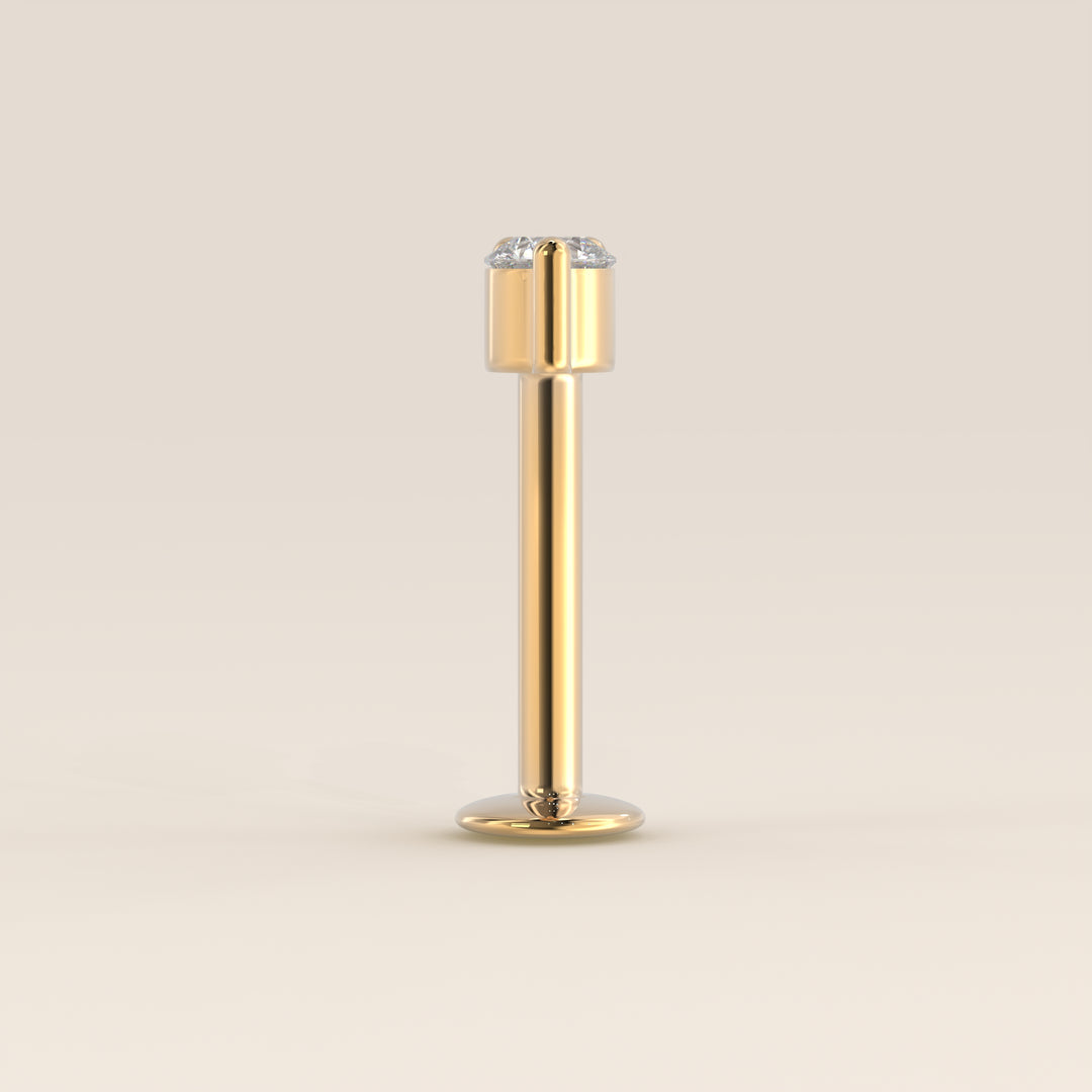 Luminous Triple Lab Grown Diamond Piercing