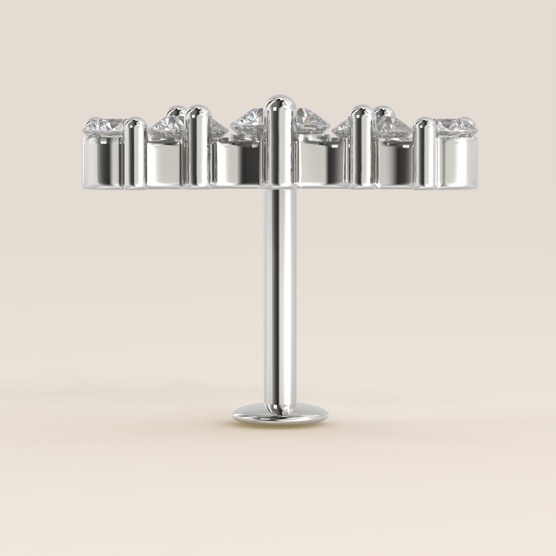 Celestial Row Small Lab Grown Diamond Piercing