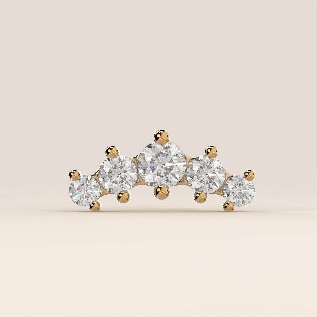 Celestial Row Small Lab Grown Diamond Piercing