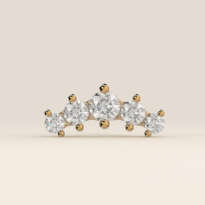 Celestial Row Small Lab Grown Diamond Piercing