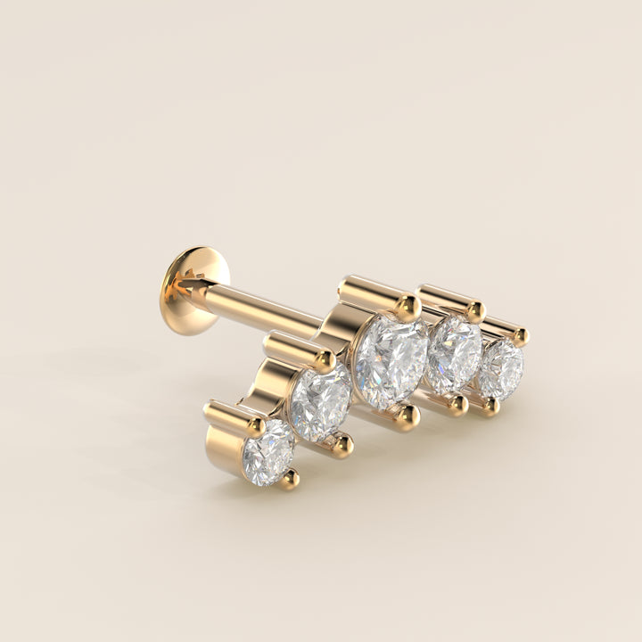 Celestial Row Small Lab Grown Diamond Piercing