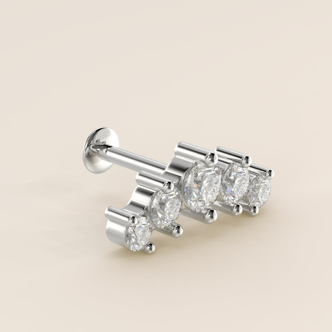 Celestial Row Small Lab Grown Diamond Piercing