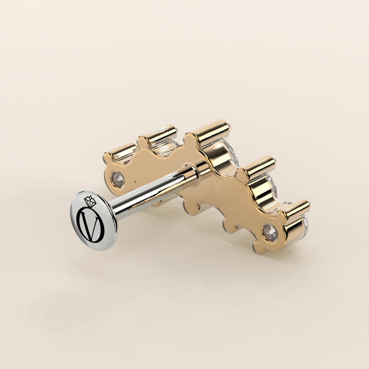Celestial Row Small Lab Grown Diamond Piercing