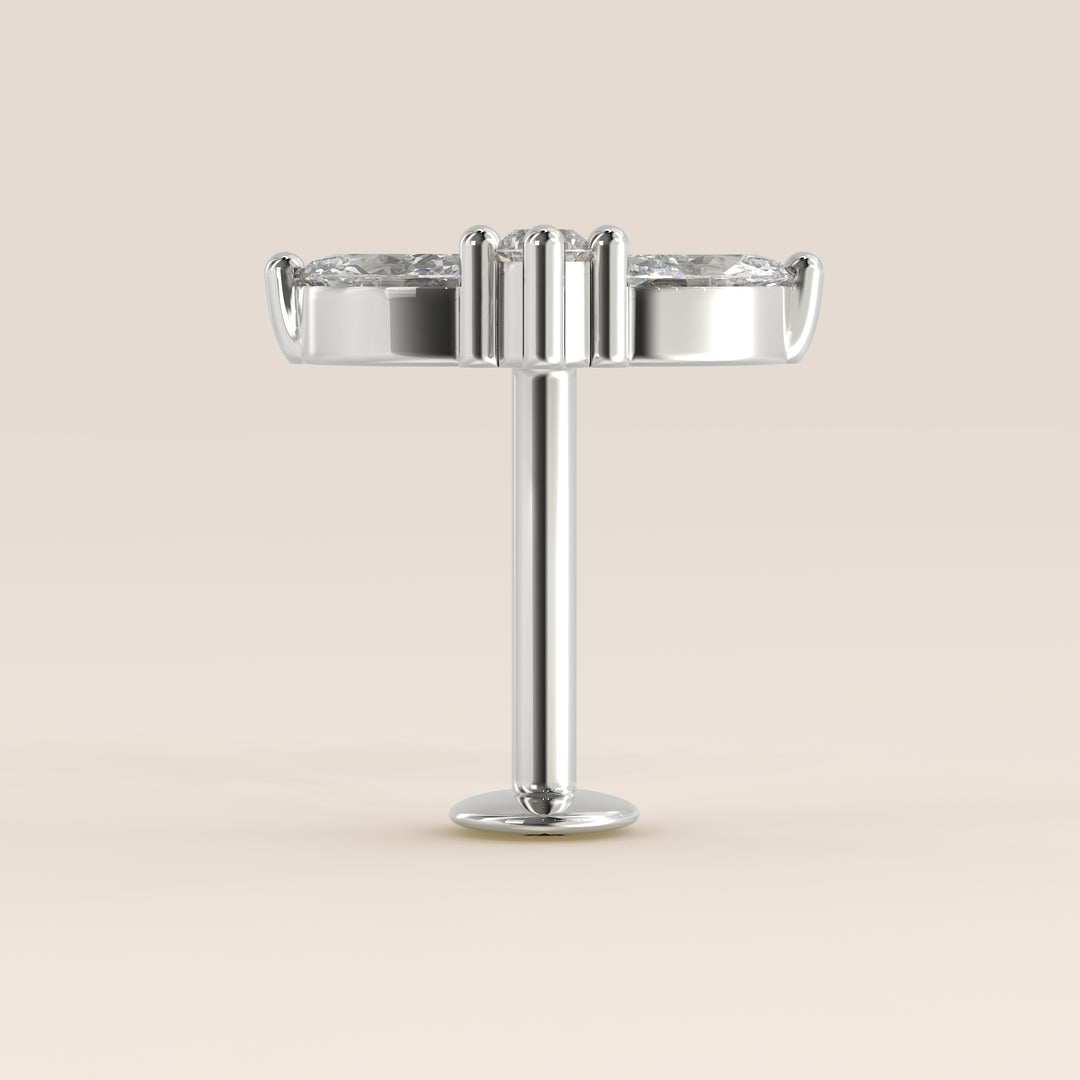 Tiara Cluster Lab Grown Diamond Piercing