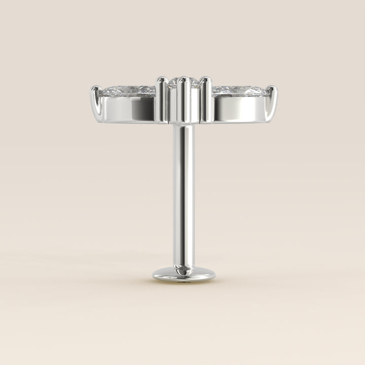 Tiara Cluster Lab Grown Diamond Piercing