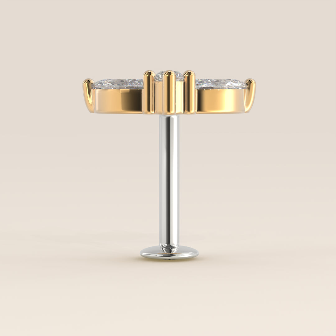 Tiara Cluster Lab Grown Diamond Piercing