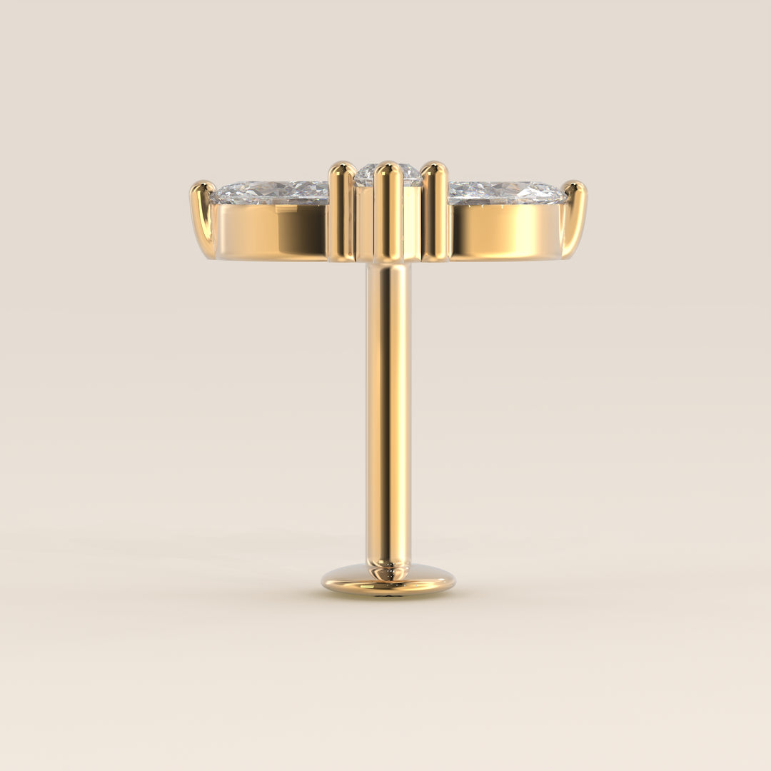 Tiara Cluster Lab Grown Diamond Piercing
