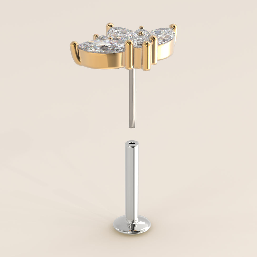 Tiara Cluster Lab Grown Diamond Piercing