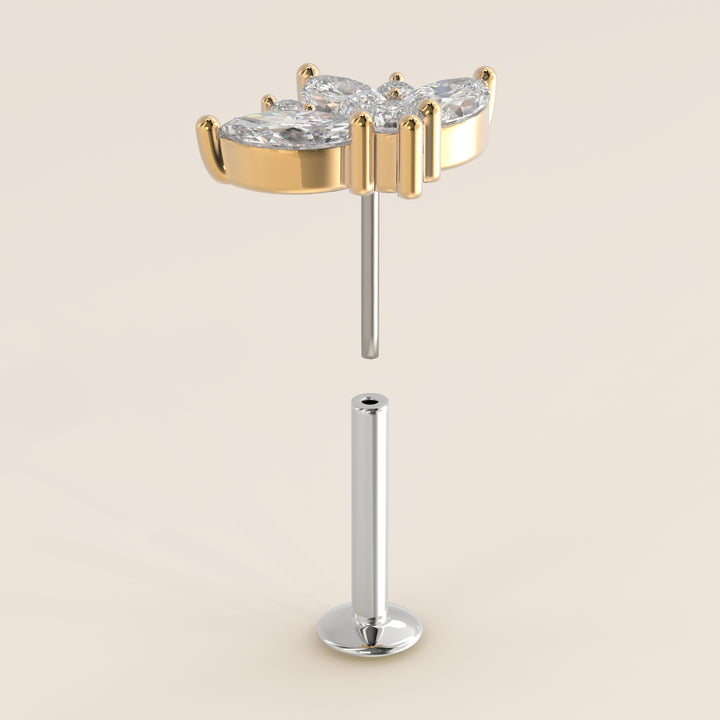 Tiara Cluster Lab Grown Diamond Piercing