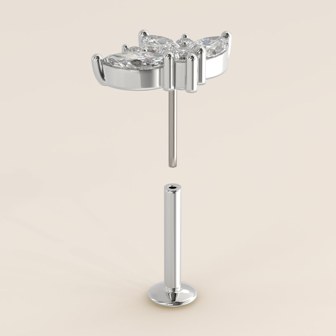 Tiara Cluster Lab Grown Diamond Piercing