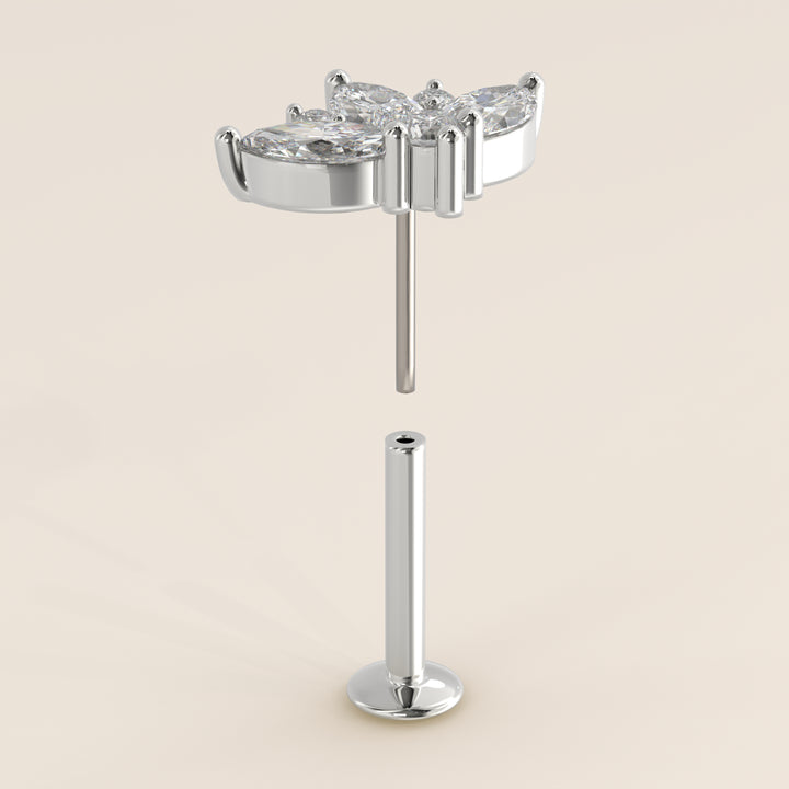 Tiara Cluster Lab Grown Diamond Piercing