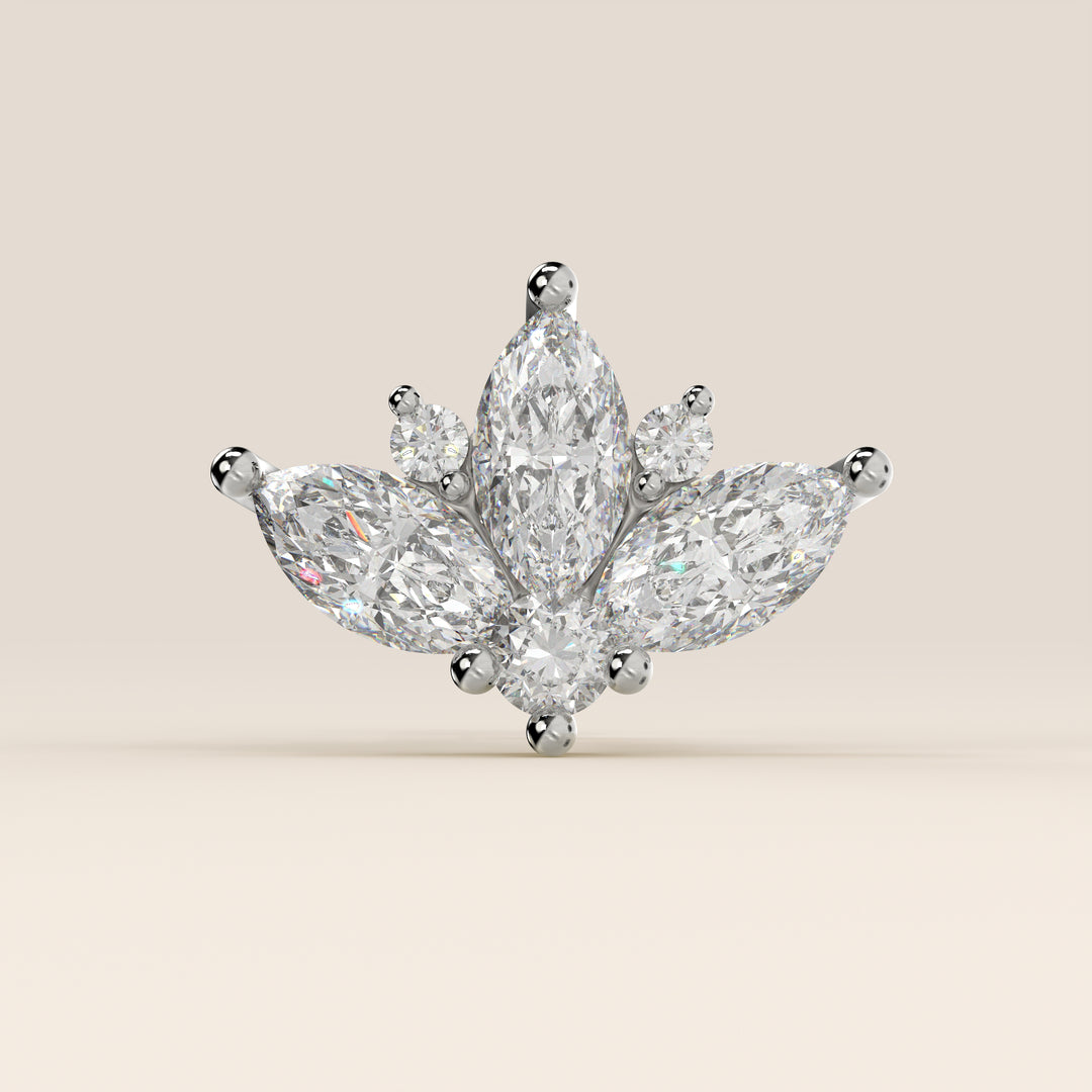 Tiara Cluster Lab Grown Diamond Piercing